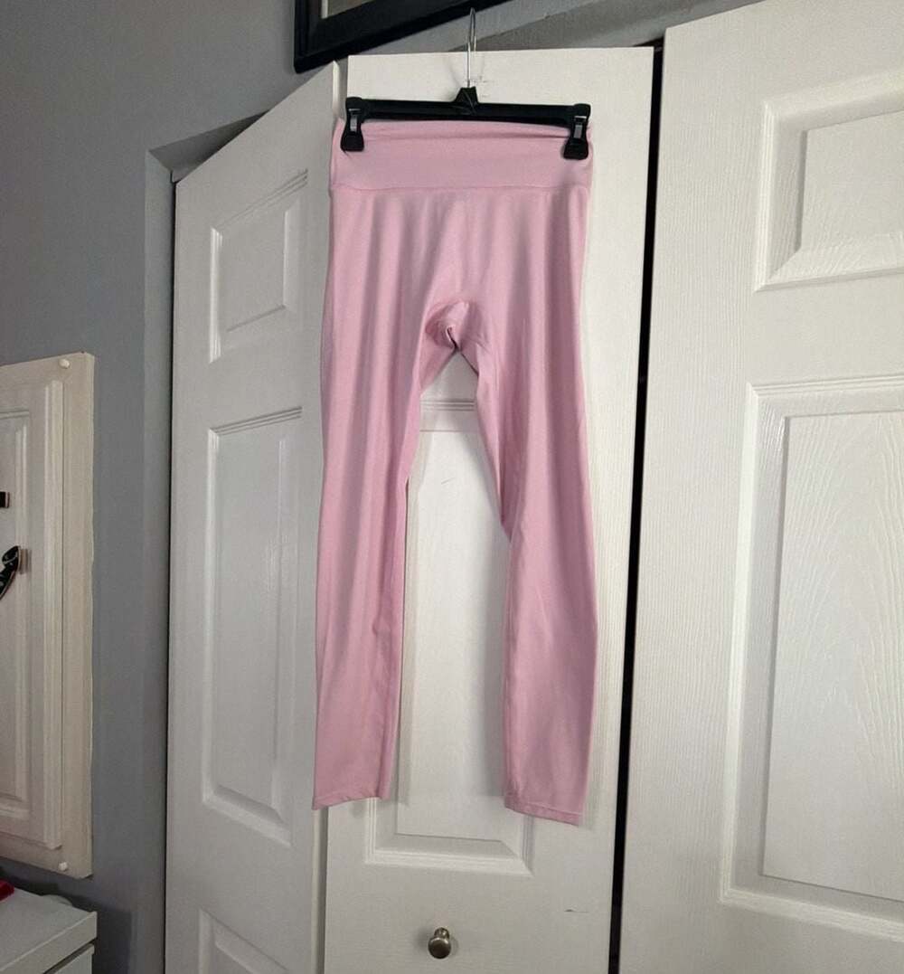 Unbranded Women's High Waisted Pink Seamless Yoga Leggings